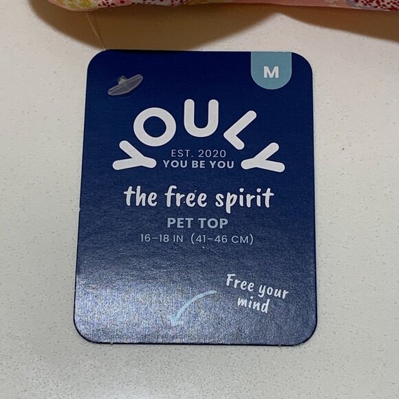 Youly Floral Smock Pet Top M 16-18 In Lightweight Stretchy Pink The Free Spirit - Picture 3 of 4